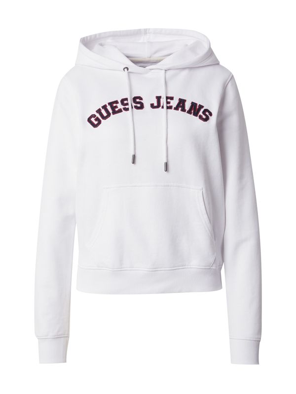GUESS JEANS GUESS JEANS Sweater majica  rubin crvena / crna / bijela