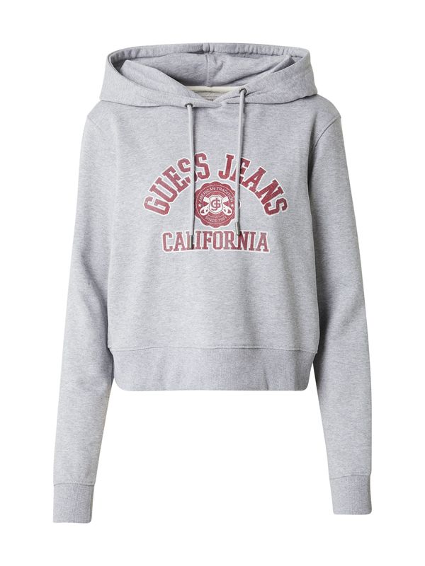 GUESS JEANS GUESS JEANS Sweater majica  siva / crvena / bijela