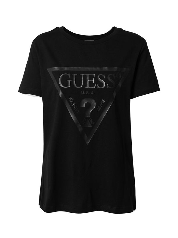 GUESS GUESS Majica 'Adele'  siva / crna