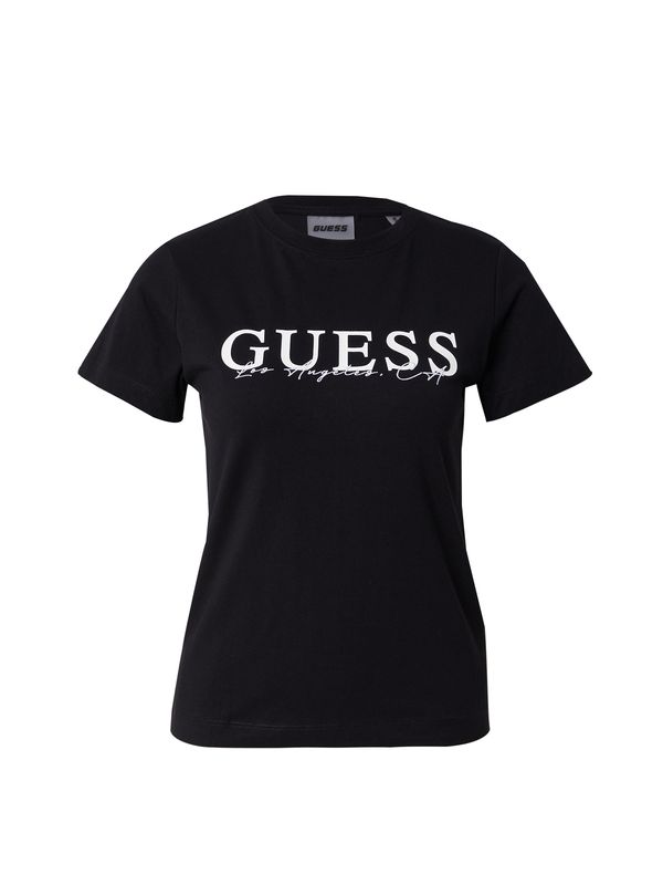 GUESS GUESS Majica 'KAMELIE'  crna / bijela
