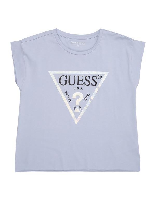 GUESS GUESS Majica  svijetloplava / crna / bijela