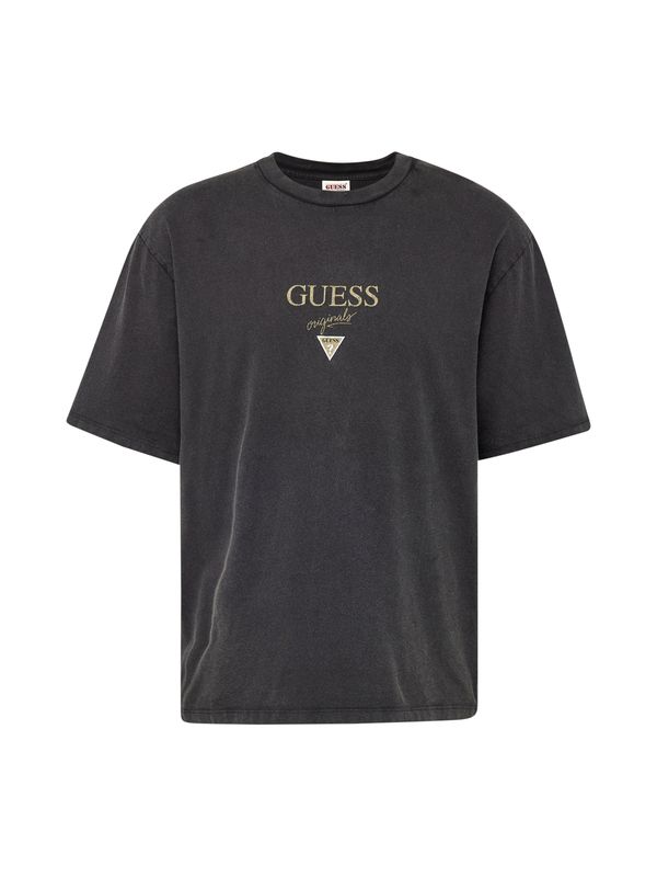 GUESS Originals GUESS Originals Majica 'BAKER'  kaki / crna / bijela
