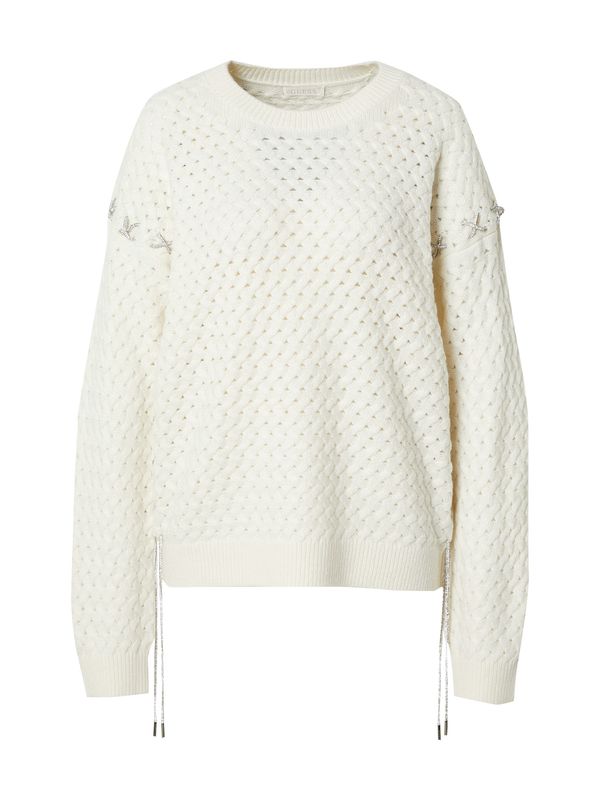 GUESS GUESS Pulover 'Elliss'  srebro / bijela