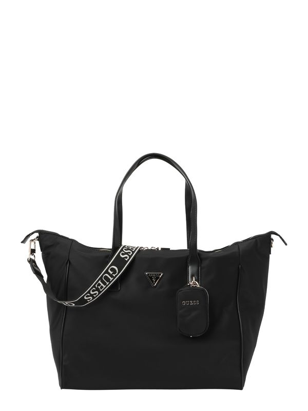 GUESS GUESS Shopper torba 'G WAVE СARRYON'  crna / prljavo bijela