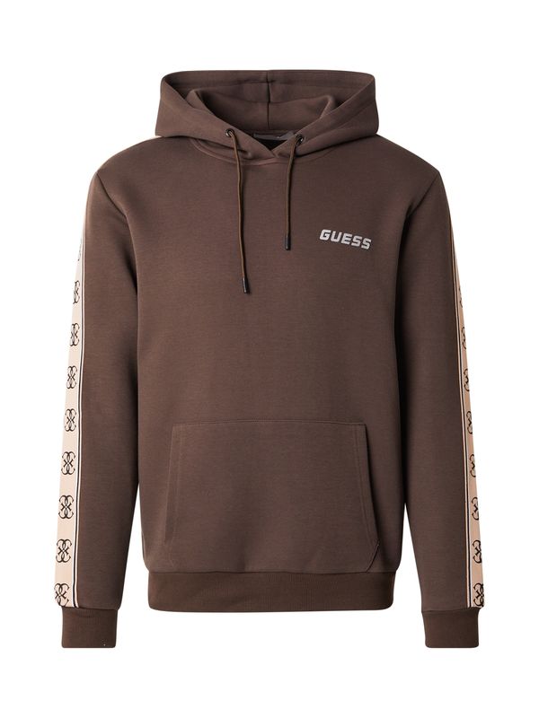 GUESS GUESS Sportska sweater majica 'Mickey'  čokolada / crna / bijela