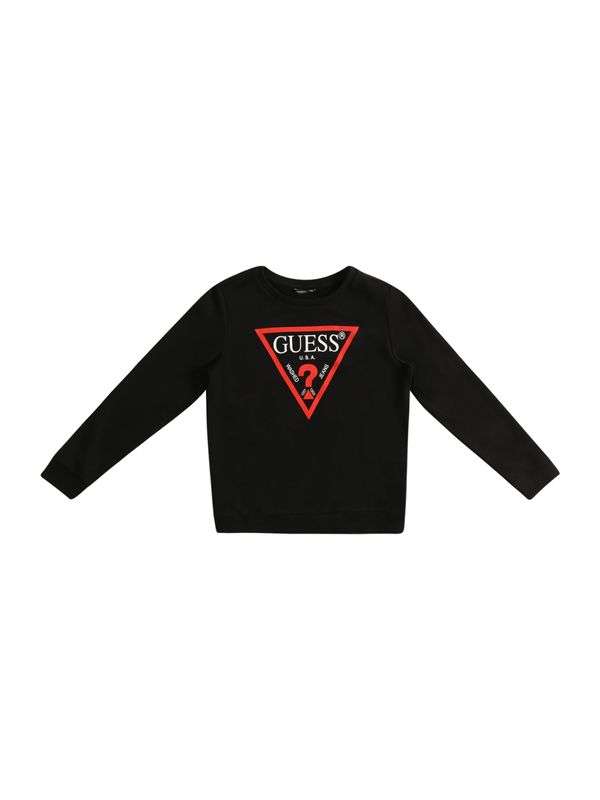 GUESS GUESS Sweater majica  jarko crvena / crna / bijela