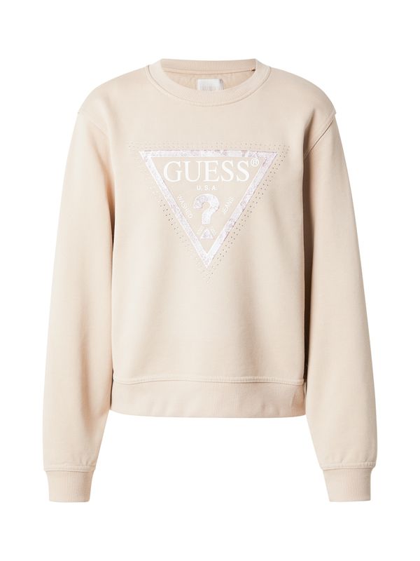 GUESS GUESS Sweater majica 'PYTHON'  bež