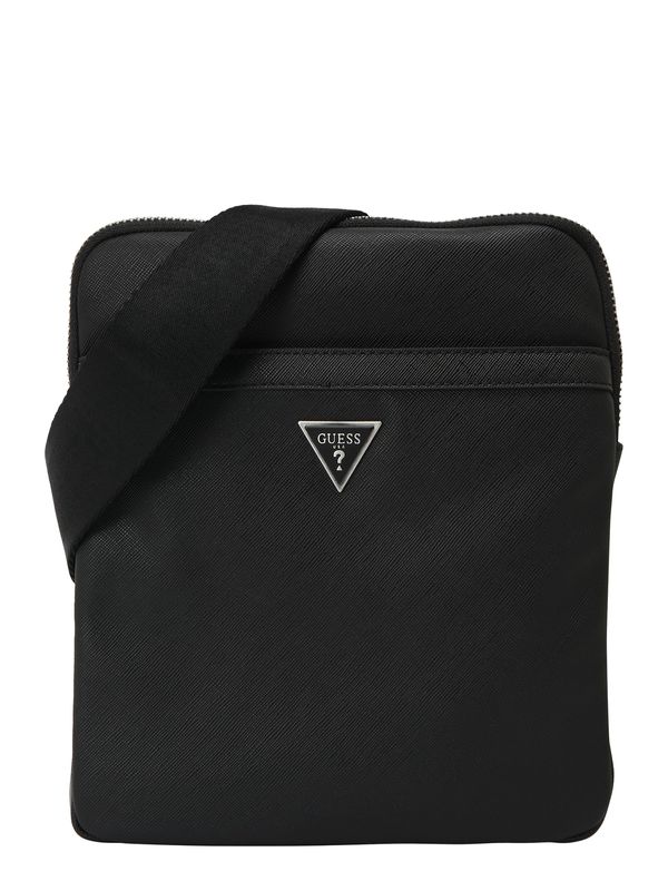 GUESS GUESS Torba preko ramena 'Certosa'  crna / srebro