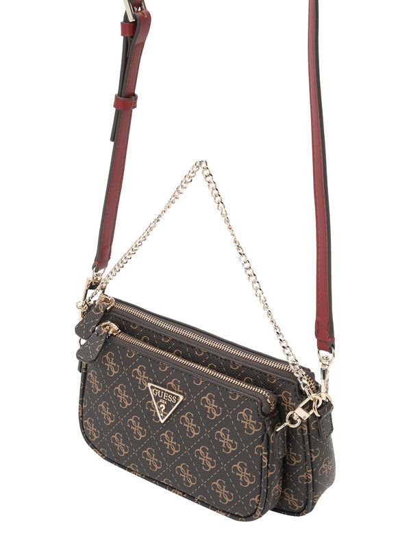 GUESS GUESS Torba preko ramena 'Noelle'  karamela / tamno smeđa