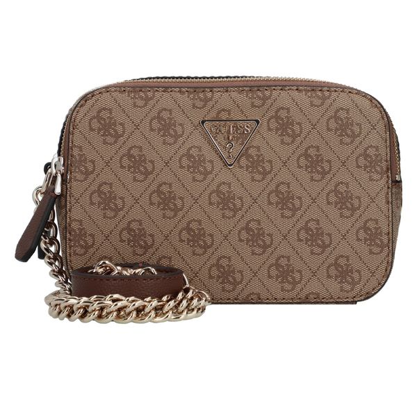 GUESS GUESS Torba preko ramena 'Noelle'  tamno smeđa / zlatna / taupe siva