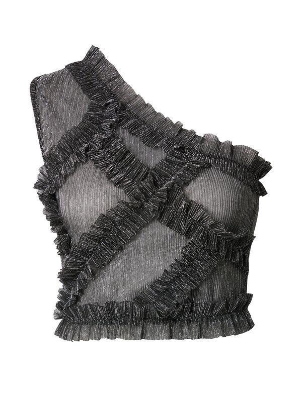 Guido Maria Kretschmer Women Guido Maria Kretschmer Women Top 'Mara'  crna / srebro