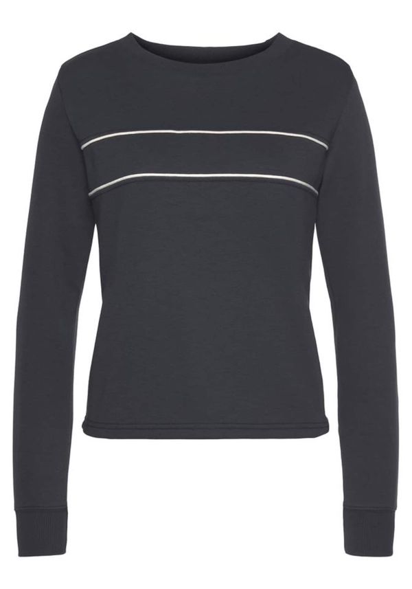 H.I.S H.I.S Sweater majica  tamno plava / bijela