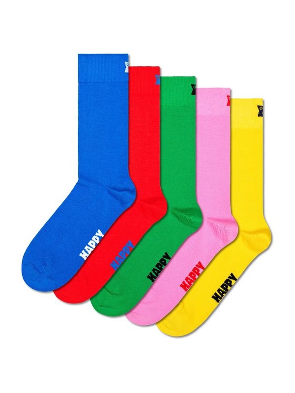 Happy Socks Happy Socks Čarape  plava / žuta / zelena / ružičasto crvena / crvena