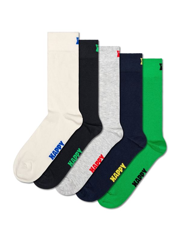Happy Socks Happy Socks Čarape  tamno plava / svijetlosiva / travnato zelena / crna / bijela