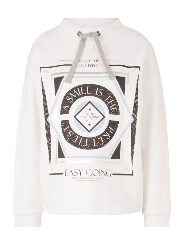 heine heine Sweater majica  ecru/prljavo bijela / smeđa
