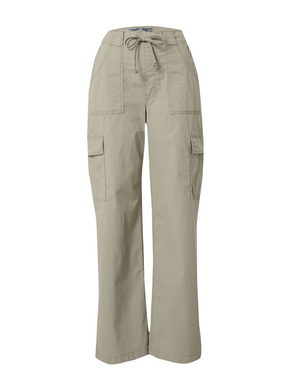 HOLLISTER HOLLISTER Cargo hlače  pastelno zelena