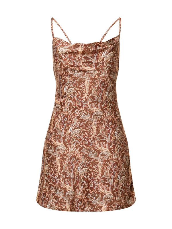 HOLLISTER HOLLISTER Haljina  pijesak / kestenjasto smeđa / višnja / bijela