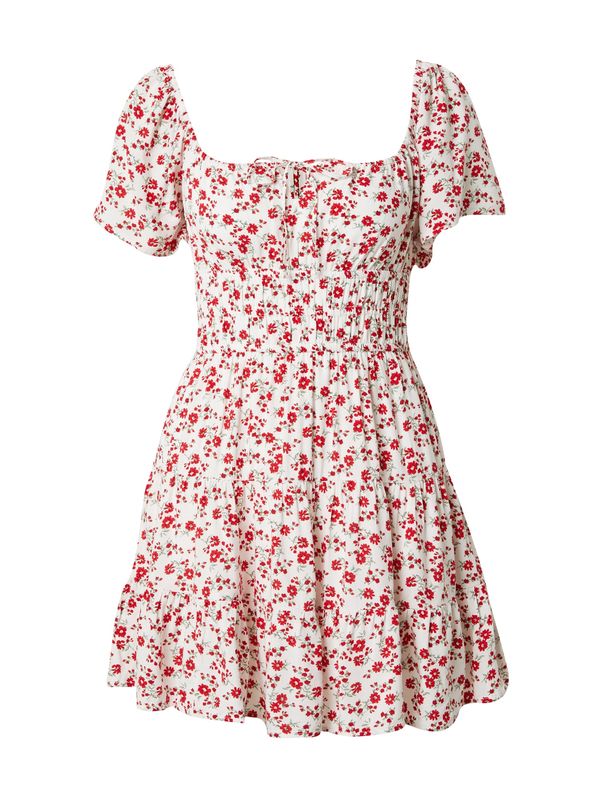 HOLLISTER HOLLISTER Ljetna haljina 'CHANNELED'  pastelno zelena / crvena / bijela