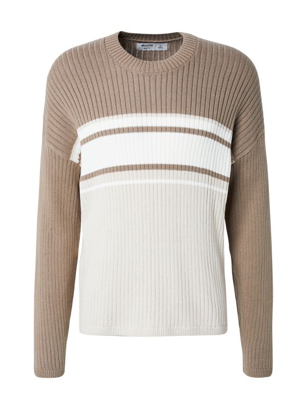 HOLLISTER HOLLISTER Pulover  taupe siva / bež siva / bijela