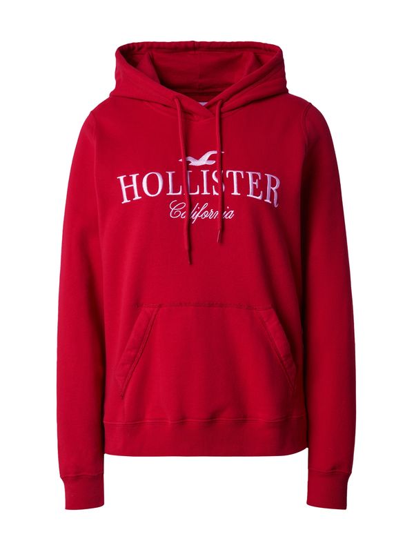 HOLLISTER HOLLISTER Sweater majica  crvena / bijela
