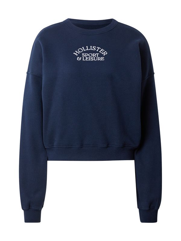 HOLLISTER HOLLISTER Sweater majica  mornarsko plava / bijela