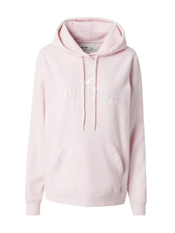 HOLLISTER HOLLISTER Sweater majica  roza / bijela