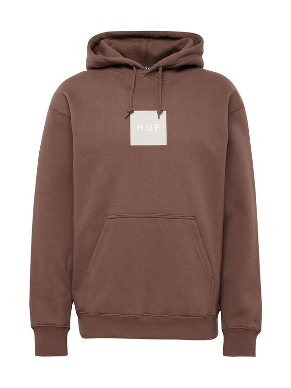 HUF HUF Sweater majica  bež / smeđa / bijela