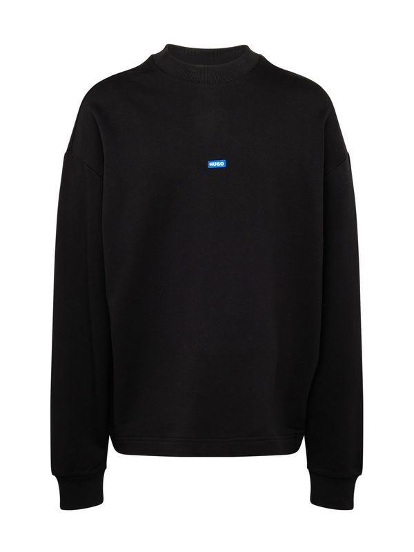 HUGO Blue HUGO Blue Sweater majica 'Nedro'  azur / crna / bijela