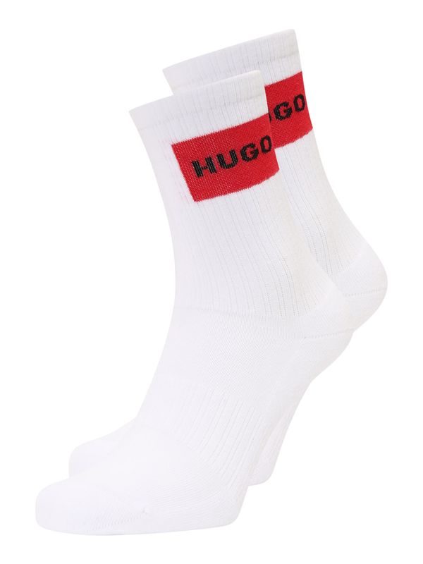 HUGO HUGO Čarape  vatreno crvena / crna / bijela