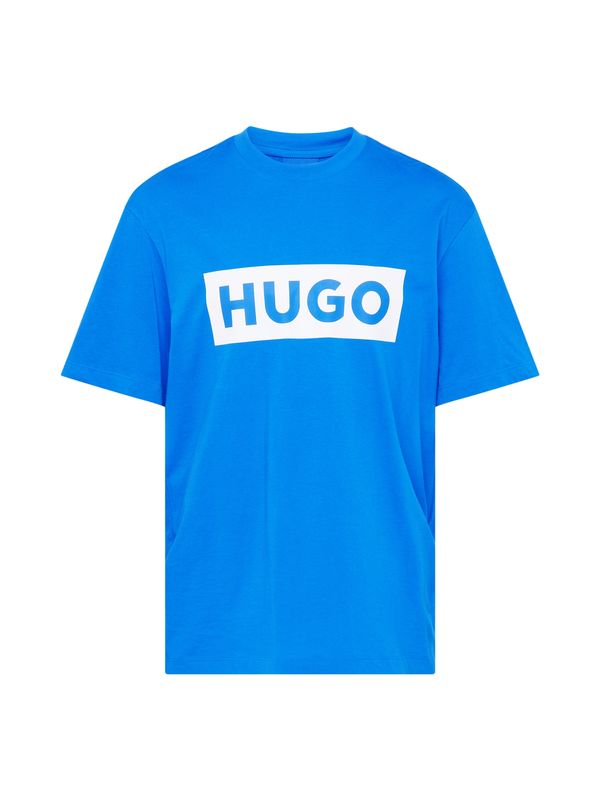 HUGO HUGO Majica 'Nico'  azur / bijela