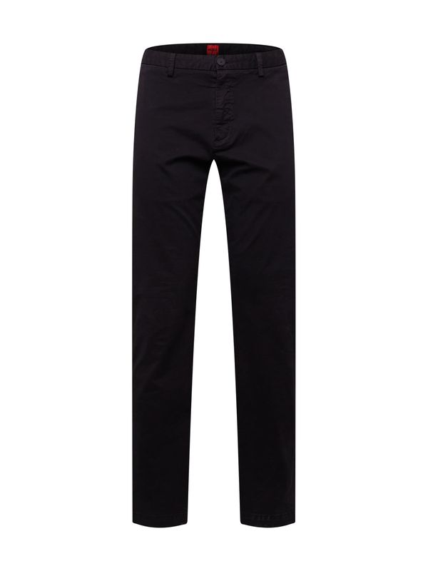 HUGO Red HUGO Red Chino hlače 'David'  crna