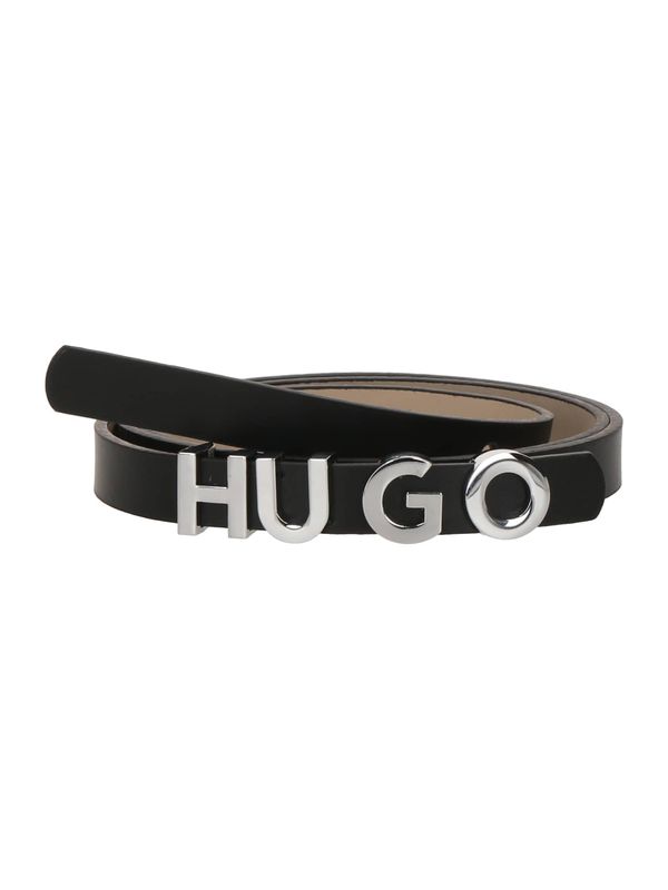HUGO HUGO Remen 'Zula'  crna / srebro