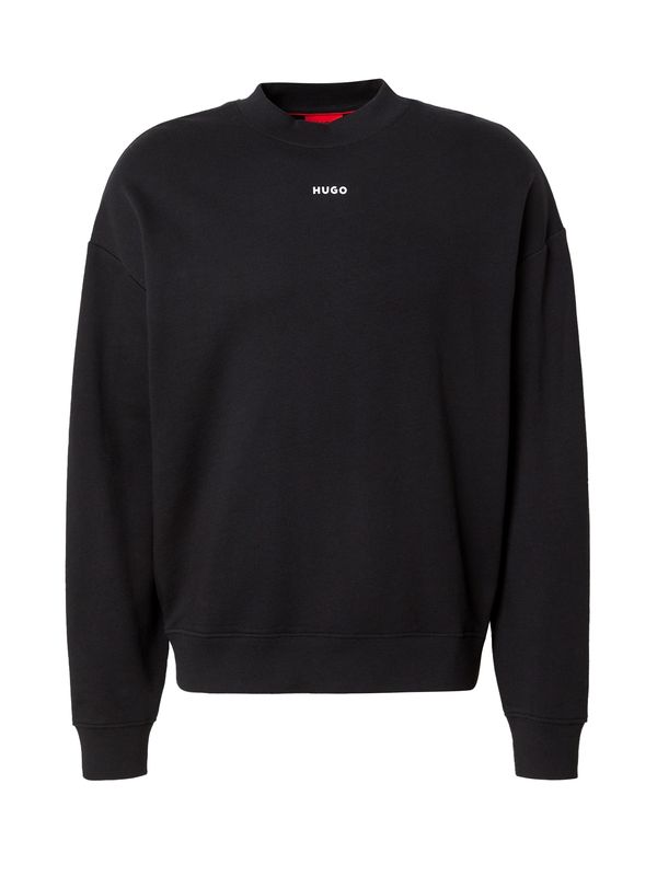 HUGO HUGO Sweater majica 'Dapocrew'  crna / bijela