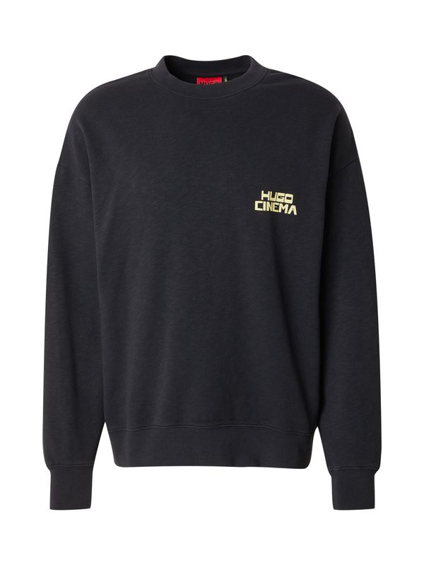 HUGO HUGO Sweater majica 'Dargentix'  ultra morsko plava / svijetlozelena / crna / prljavo bijela