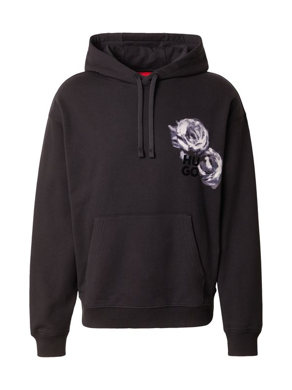 HUGO HUGO Sweater majica 'Dirosehood'  opal / siva / crna / prljavo bijela