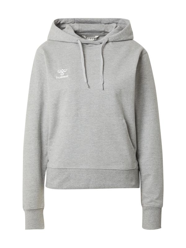 Hummel Hummel Sportska sweater majica 'GO 2.0'  kameno siva / bijela