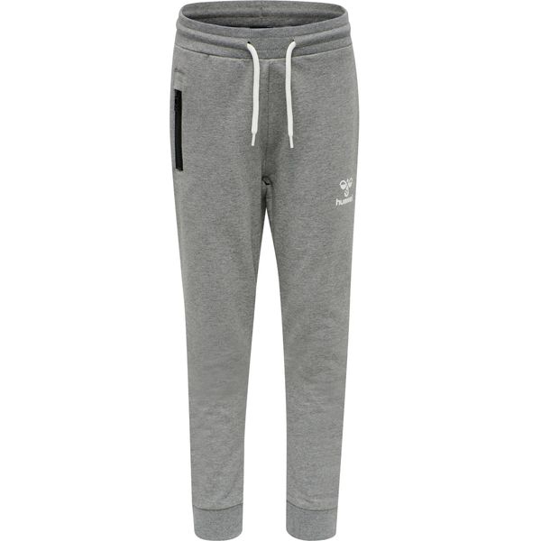 Hummel Hummel Sportske hlače  siva melange / bijela