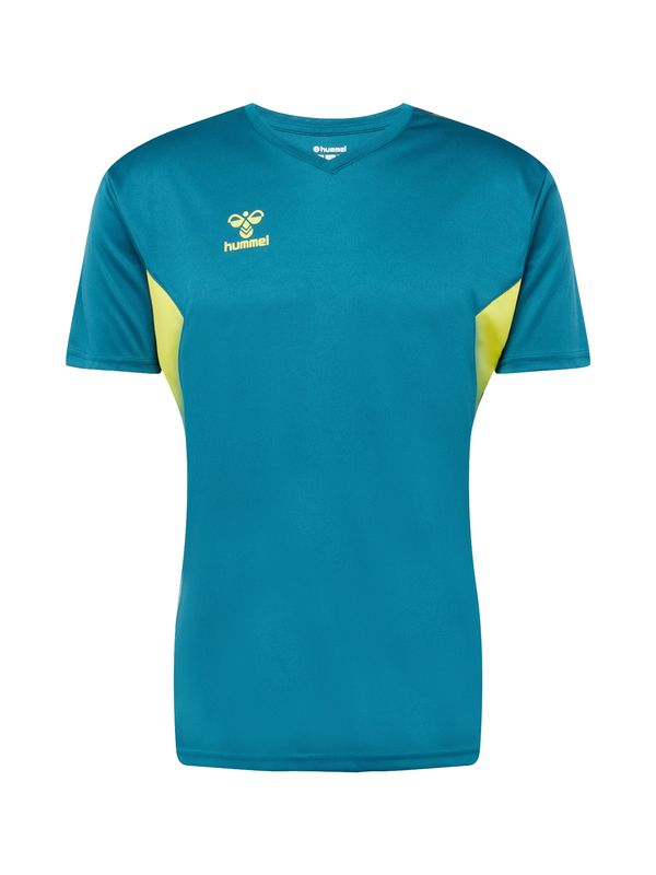 Hummel Hummel Tehnička sportska majica 'Authentic'  cijan plava / siva / sivkasto zelena / crna