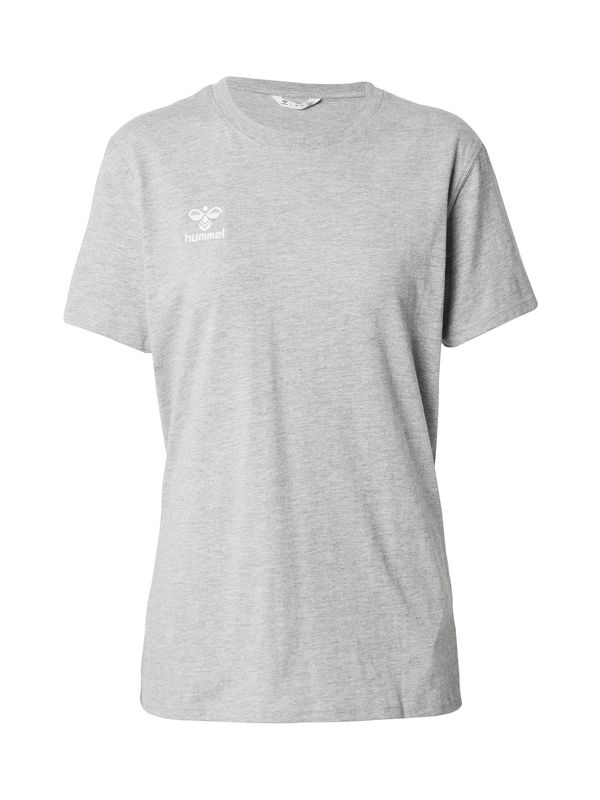 Hummel Hummel Tehnička sportska majica 'Go 2.0'  siva melange / bijela
