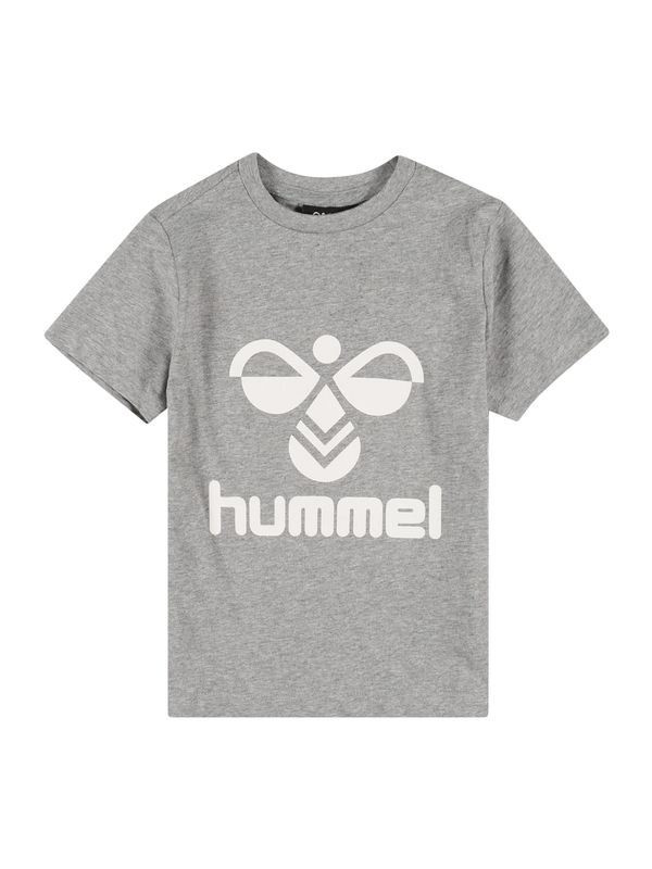 Hummel Hummel Tehnička sportska majica 'Tres'  siva melange / bijela