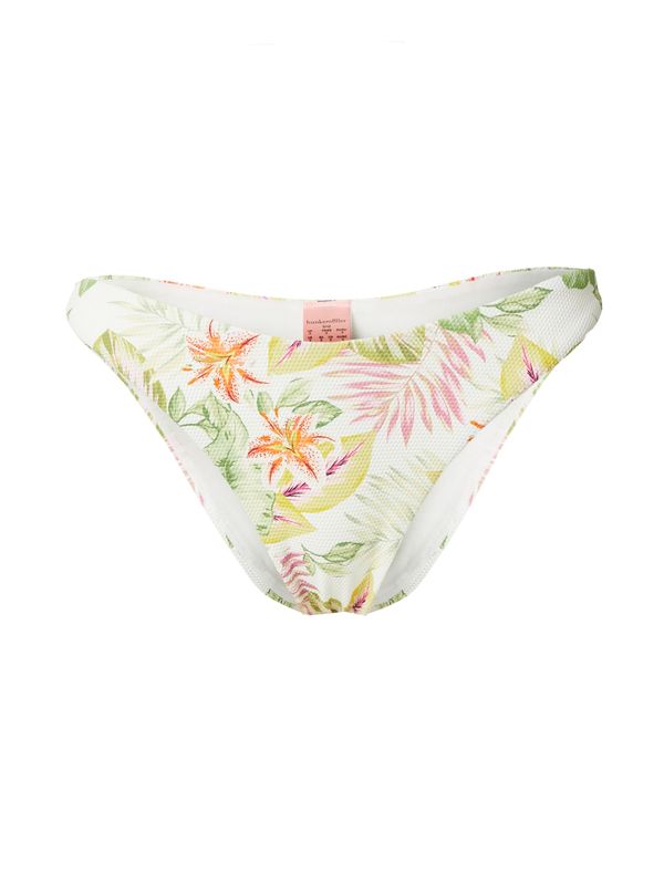 Hunkemöller Hunkemöller Bikini donji dio 'Tropics'  svijetlozelena / narančasta / bijela