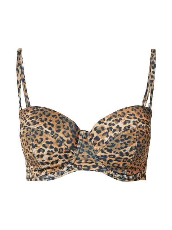 Hunkemöller Hunkemöller Bikini gornji dio  bež / mornarsko plava / svijetlosmeđa