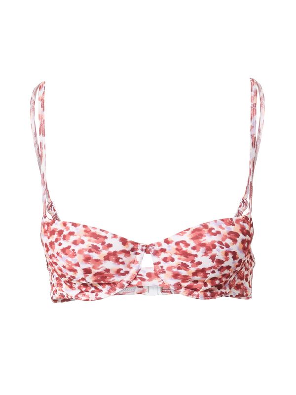 Hunkemöller Hunkemöller Bikini gornji dio 'Tobago'  lila / pastelno roza / karmin crvena / bijela