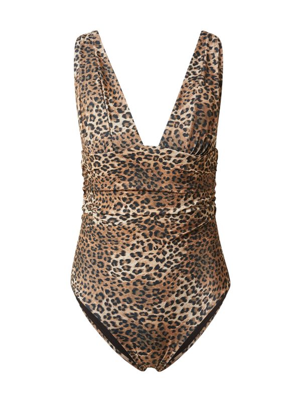 Hunkemöller Hunkemöller Jednodijelni kupaći kostim  smeđa / taupe siva / crna