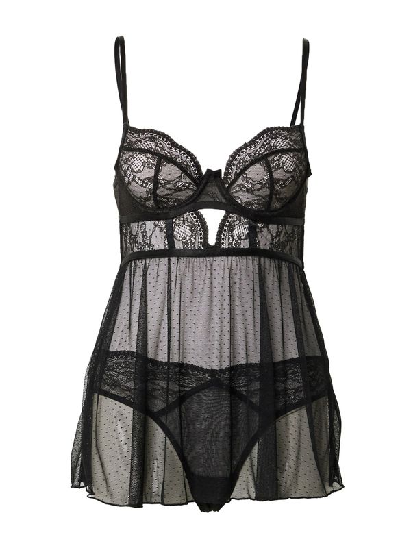 Hunkemöller Hunkemöller Negliže 'Isabelle'  crna