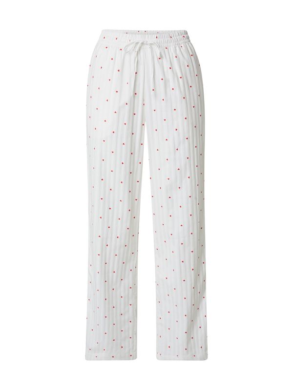 Hunkemöller Hunkemöller Pidžama hlače  crvena / bijela