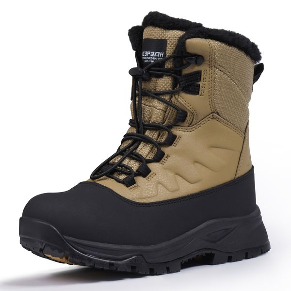 ICEPEAK ICEPEAK Ležerne čizme 'Alofi Ms'  zeleno smeđa / crna