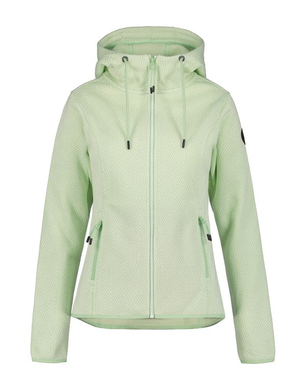 ICEPEAK ICEPEAK Tehnička flis jakna 'Auen'  svijetlozelena / bijela