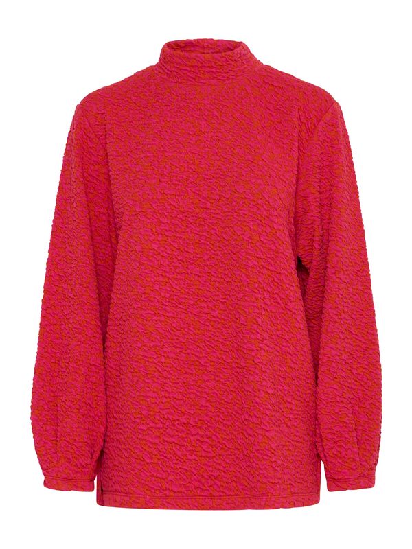 ICHI ICHI Sweater majica 'OELLY'  svijetloroza / svijetlo crvena