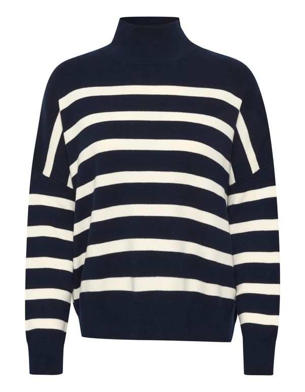 InWear InWear Pulover 'Tenley'  morsko plava / bijela